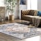 Nuloom Addison Transitional Faded Medallion Fringe Area Rug 4ft x 6ft KHMC49A-406 - alternate 1